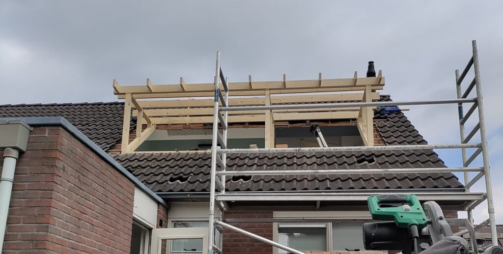 Dakkapel opbouw jubbega, Heerenveen
