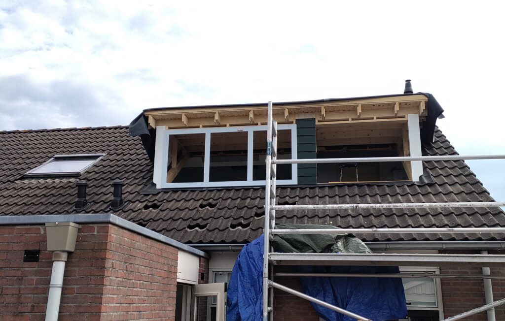 4 meter kunstof dakkapel jubbega, heerenveen